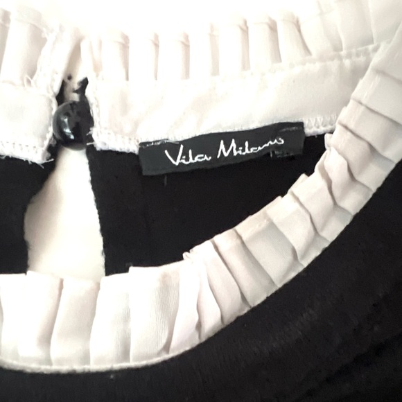 VILA MILANO SWEATER with White Trim Size Medium - Picture 5 of 8
